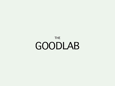The Goodlab Logotype brand branding ethical fashion letters logo logotypes minimal sustainable type typography wordmark