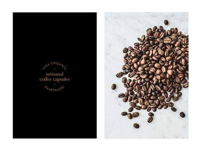 Artisanal Coffee Capsules branding coffee coffee beans coffee capsules design fairtrade layout lettering letters minimal organic type type lockup typeface typography
