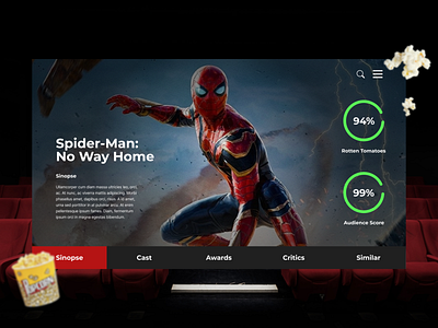 Spider-Man Concept desktop movie spider man ui web design