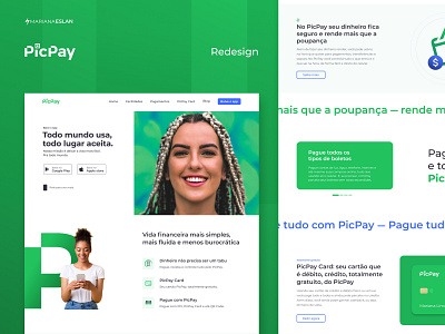 PicPay Redesign - Case study branding desktop fintech saas startup ui de ui design web design