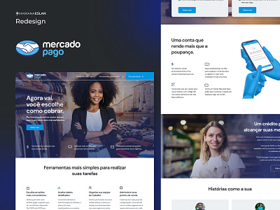 Mercado Pago - Redesign (Case Study) branding desktop saas startup tech ui design web design