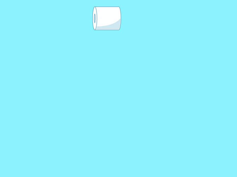 Quarantine - Vertical Navigation Bar after effects animation app flat icon illustration illustrator mobile ui toilet paper ui