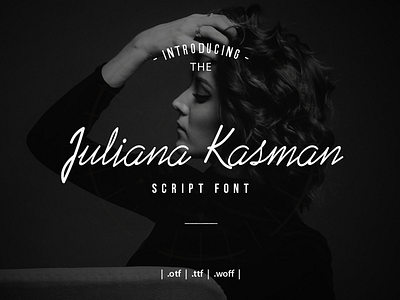 Jualiana Kasman font design fonts script font typography