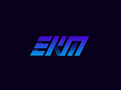 ekm typography/logo design logo typography vector