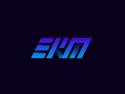 ekm typography/logo