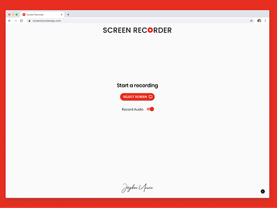 Screen Recorder | a free, web-based screen recording web app