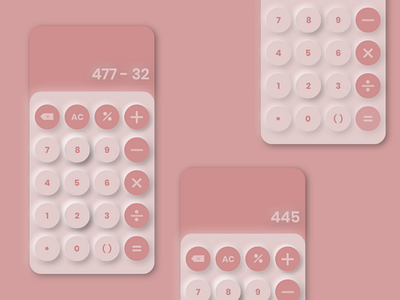 Neumorphic Calculator UI