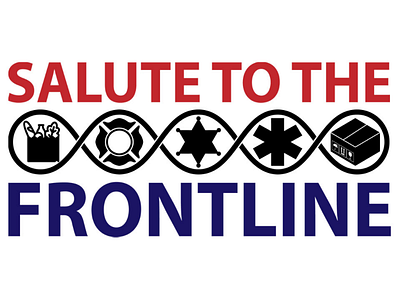 Salute to the Frontline logo logo logo design