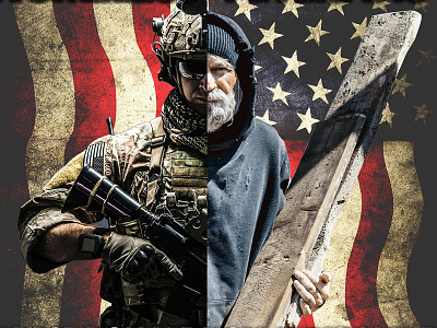 Food Drive for Homeless Veterans poster design illustration photoshop poster