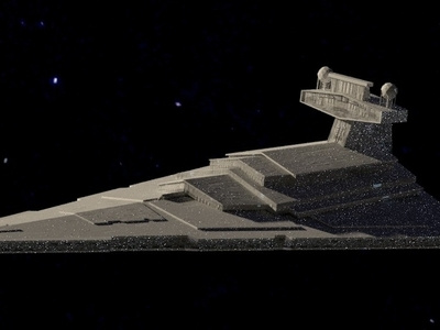 Star Destroyer 3d model blender 3d star wars