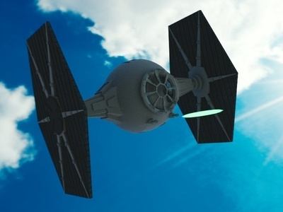 TIE Fighter 3d model blender3d star wars