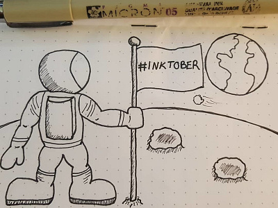 Inktober day 2 inked inktober2018 pen