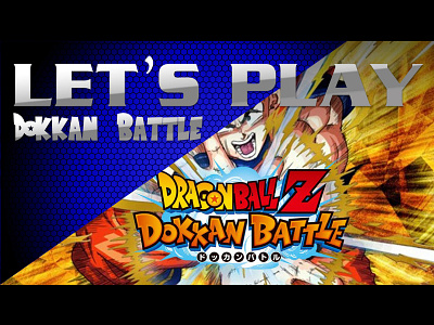 Let's Play Thumbnail for DBZ gaming photoshop