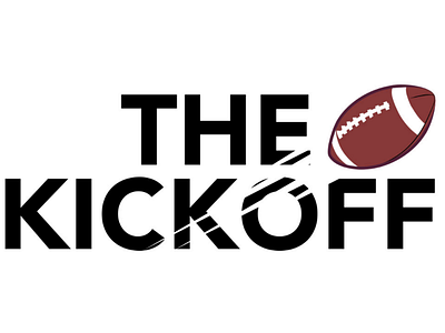 "The Kickoff" logo football logo logo design sports