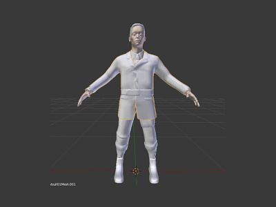 Hero Character VR 3d model blender 3d