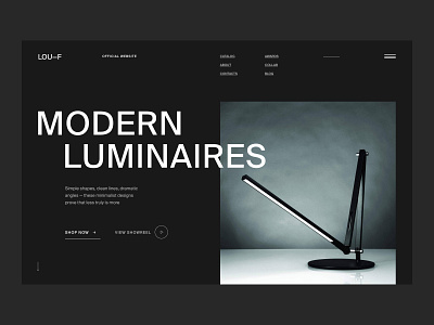 Modern lamps E-commerce