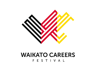 Waikato Careers Festival branding logo visual identity waikato careers festival