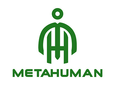 METAHUMAN (MH) LOGO MONOGRAM brand elegant initial letter logo logo monogram modern monogram simple