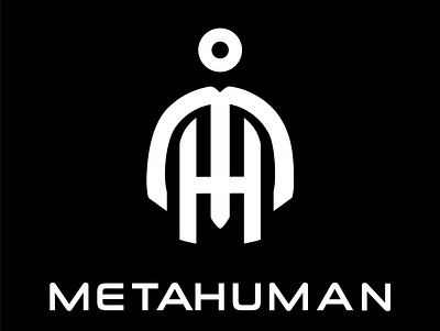 METAHUMAN (MH) LOGO MONOGRAM brand elegant initial letter logo logo monogram modern monogram simple