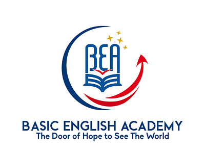 Basic English Academy (BEA) logo contest - 1 academy brand branding company elegant graphic design initial letter lettermark logo minima minimalist modern pictorial mark school simple wordmark