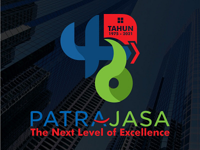 Patra Jasa 46th Anniversary Logo Design Competition 46 abstract annivercary brand contest design elegant graphic design logo modern numbers numer simple