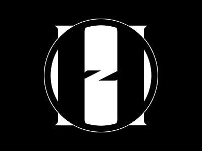 Letter HZ or ZH brand design elegant initial letter letter h letter z logo logo monogram minimalist modern monogram logo simple