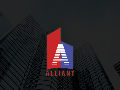 LOGO-ALLIANT branding illustration logo logo design realestate
