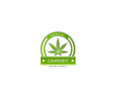 design cbd oil medical cannabis weed marijuana logo