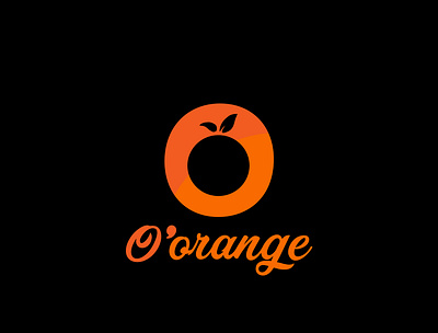 Modern Orange Logo Design Concept brand identity branding design icon illustrator logo minimal minimalist logo modern modern logo modern logo design orange orange logo