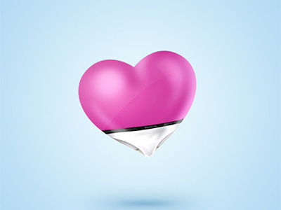 Sexy heart heart icon k3nnyart pink sexy underware