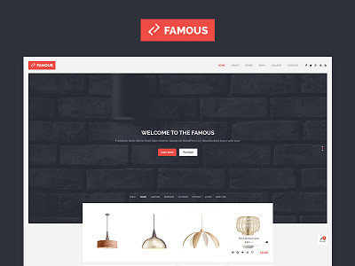 Famous - Furniture store demo from Nitro theme