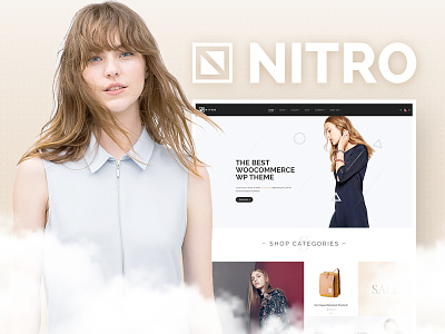 Let’s welcome the charming “eCommerce” girl... Nitro. category layout ecommerce ecommerce design. web design. ecommerce template ecommerce website psd