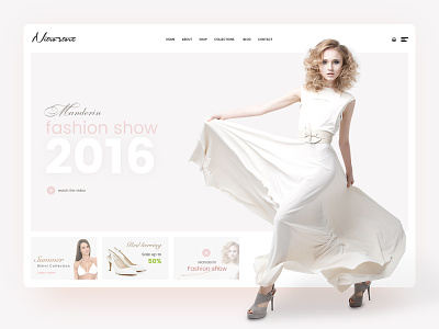 Nitrowp fashion Homepage design