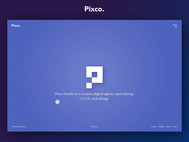Pixco - Digital Creative Agency Homepage animation creative homepage k3nnyart pixel
