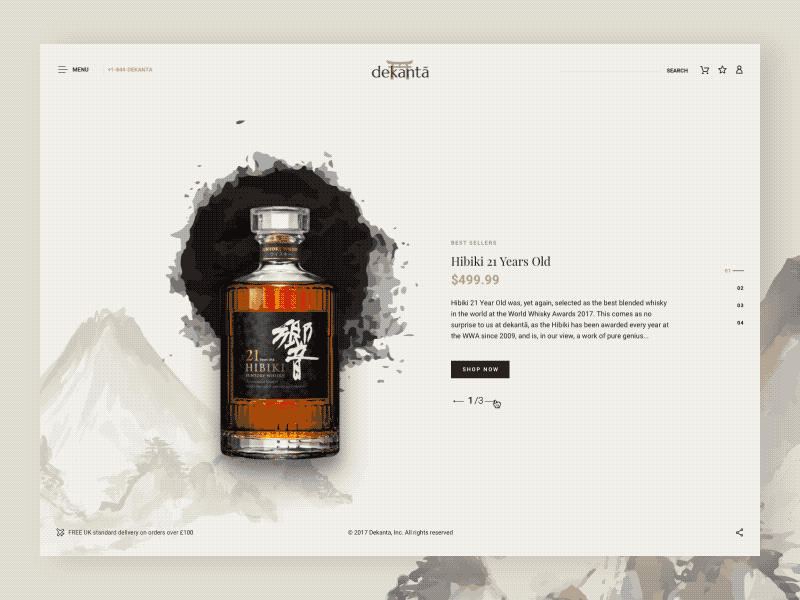 Whisky shop redesign concept aftereffect animation creative ecommerce interactive prototype redesign shop webdesign whisky