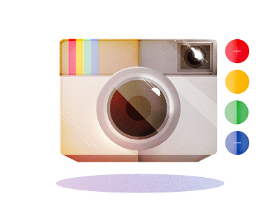 InstagramCamera app brushes camera icon illustration instagram