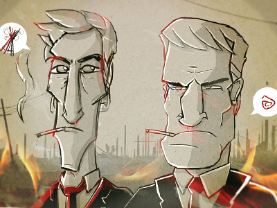 True Detective cartoon detective fire flag hbo mathewmcconaughey show true truedetective tv tvshow woodyharrelson