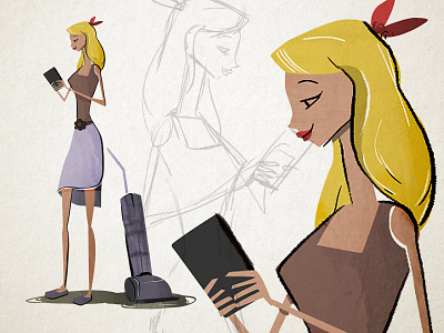 Princess Concept 1 character design concept disney girl hoover illustration ipad lady princess