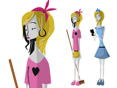 Lil Miss.Rejected character design cinderella dress fashion girl heart illustration pretty little liars prom