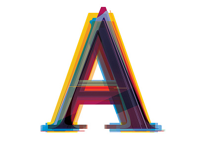 A is for..... a alphabet color design font illustration typography