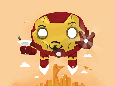 Chubby Ironman 2.0 comic book ironman marvel superhero tony stark