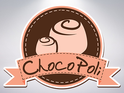 Choco Poli chocolate logo truffle