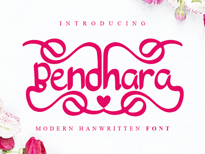 bendhara Font branding caligraphy font design font illustration logo modern font professional script shirt