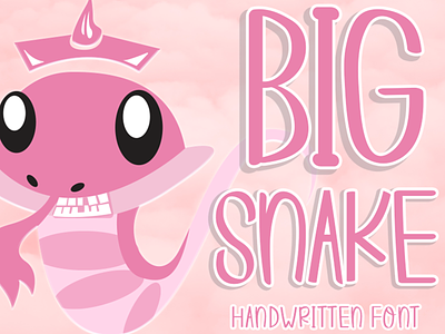 Big Snake Font branding cute design font illustration logo modern font professional quote shirt