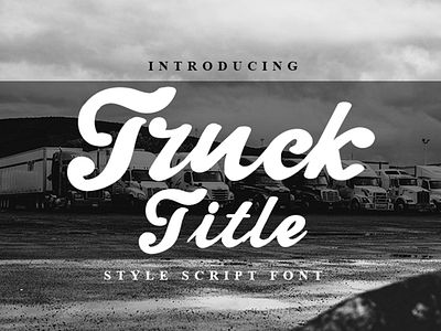 TRUCK TITLE FONT