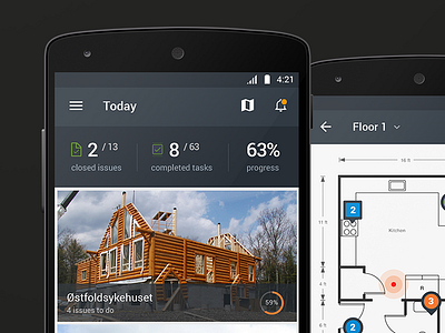 Workspace for Android android building design floor interface map material workspace