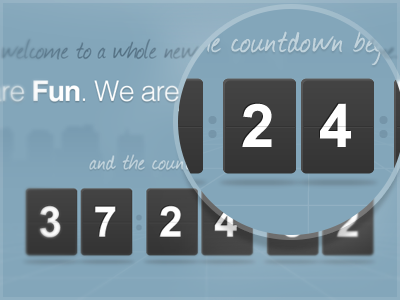 Countdown Timer blue clean clock countdown interface time timer ui web