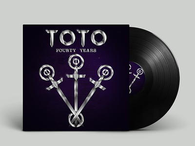TOTO - Fourty Years (Vinyl Artwork) artwork cover artwork coverart design designer illustrator metallic music vinyl
