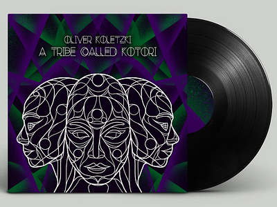 Oliver Koletzki - A Tribe called Kotori Vinyl Artwork art artist artwork cover design house illustration illustrator music techno vinyl