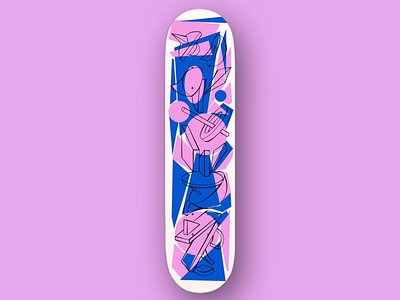 Abstract Skateboard Graphic abstract abstract art adobe art artist color graphic illustration illustrator mock up shapes skateboard skateboarding